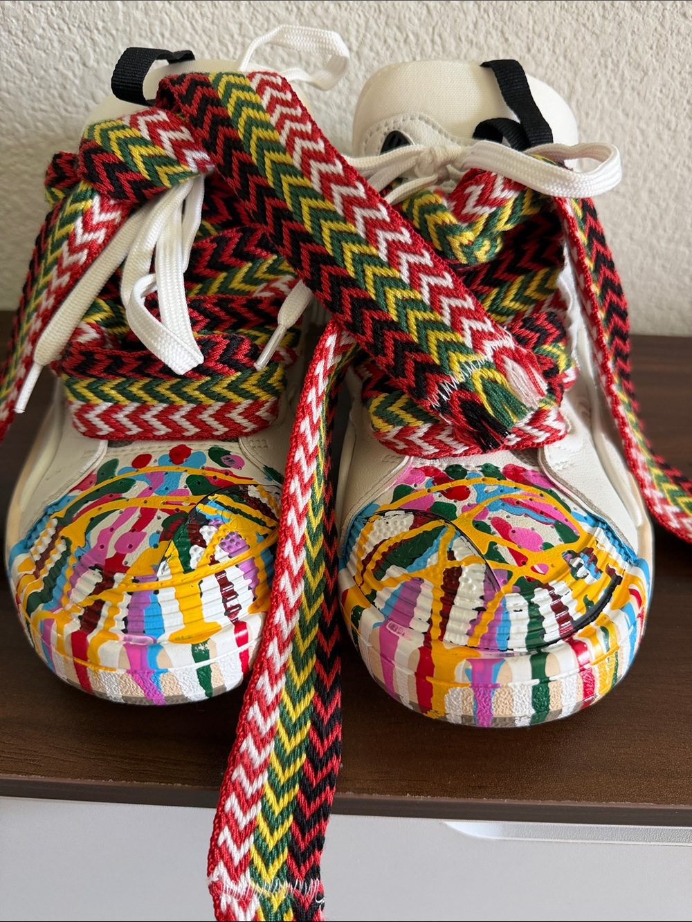 Lanvin x Gallery Dept 38 Sneakers with Multicolor Accents